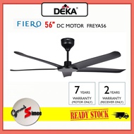 【FIERO FREYA 56】Deka Ceiling Fan 56" Remote Control / Kipas Siling Kawalan Jauh / Silent Motor / Ene