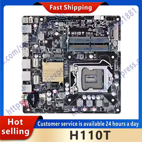 Used H110T original desktop computer H110 H110M DDR4 motherboard LGA 1151 i7/i5/i3 USB3.0 SATA3
