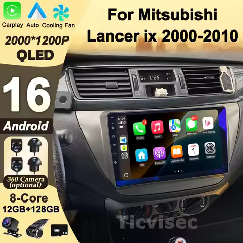 2 Din Android 16 Car Radio Multimedia Video Player For Mitsubishi Lancer 9 CS 2000 - 2010 Navigation