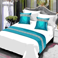 Hotel Guesthouse Homestay Decorative Items Embroidered Jacquard Bed Runner Bed Flag Factory Direct S