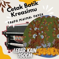 BATIK DESAIN SUKA-SUKA PER 0,5meter LEBAR KAIN 1,5meter /BATIK DESAIN SENDIRI/BATIK CUSTOM SATUAN/ S