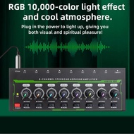 musicworld1j8-my-sip-tw HUIOP 8 Channel Headphone Amplifier 6.35mm Input/Output Interface Stereo Amp