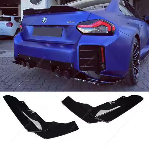 Gloss Black MP Style ABS Rear Splitter Diffuser For BMW G87 M2 3.0T L6 MT/AT 2023-2026 Rear Bumper T