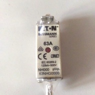 NH Fuse Size 000 63A Bussman 63NHG000B 63 Ampere 500 VOLT NH1 gG/gL 120kA Fuse NH000 Eaton Bussman