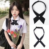 Thai School Uniform Bow Tie Solid Color Red Black Bow Girl Cross Bow Tie Thai Style JK Uniform Accessories