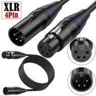 Doublebuy 4pin Male to Female 4-Pin XLR4 Cable For Power Supply  Adapter for VL150 VL200 VL300 LED L