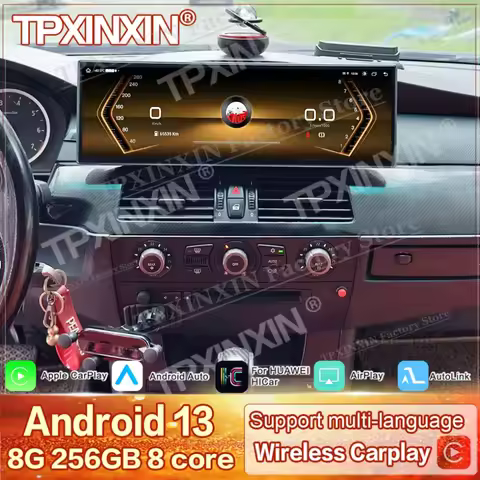 14.9 Inch For BMW 5 Series E60 E61 2003~2010 Car Radio With Android Automotive Multimedia GPS Naviga