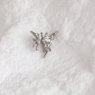 (1 Piece) Solid Butterfly Earrings - Titanium F136 - Kassy