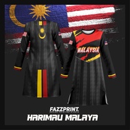 BAJU MUSLIMAH FAZZ HM05 - HARIMAU MALAYA TEAM MALAYSIA RED KENE JERSEY