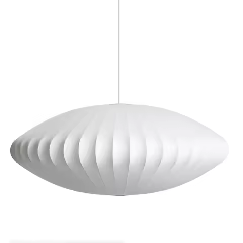 Herman Miller Style Pendant Lamp, Silk Bubble Chandelier, Nordic Wabi-Sabi Minimalist Lighting for L