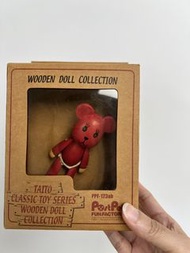中古 絕版 絕版 Sony post pet Postpet momo熊 木製 木頭 公仔wooden doll collection figure 公仔 擺設 模型 fun factory clas