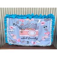 Shafiyyah.Sarban Bando TV Shabby Chic Printing 34-45 inch LED / LCD / MONITOR Aneka Motif