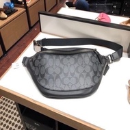 【全新】COACH 老花黑大款腰包/胸包