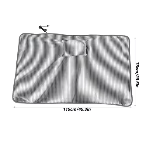 USB Household Office Electric Blanket Leg Body Warm Cover Cushion Heating Pad Dark Grey Polyester 5V