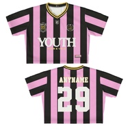 GIRLY CROP TOP PINK YOUTH JERSEY FREE NAME AND BACK NUMBER Jersey Perempuan Baju Jersey Perempuan Ba