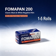 1-5Rolls Original Fomapan Classic ISO 200 Creative Black and White Negative 120mm Film