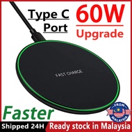 [Local Shipment] 60W Wireless Charger Fast Charging Pad Quick Charge QC 3.0 For Phone 14 13 12 11 XS