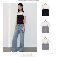 HC0C0 - Fake Two Pieces (S,M,L) - Blouse 260903