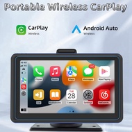 7Inch Car Touch Screen Wireless CarPlay and Android Auto Car Portable Automatic Multimedia Player Na