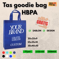 Custom shopping bag screen printing goodie bag spunbond box 20x25x9 25x35x10 30x40x10