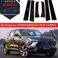 Ốp bóng trụ cửa xe MITSUBISHI XFORCE NEW [HÀNG CHẤT LƯỢNG] ốp trụ bóng MITSUBISHI XFORCE