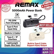 【CCC Certified 3C】Remax RPP-76 5000mAh Powerbank 20W Fast Charging Power Bank PowerBank Remax