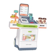 Kids Pretend Play Cash Register Toy Grocery Game Food for Ages 3 4 5 6 7