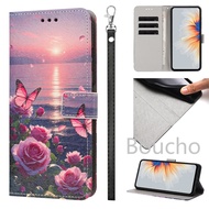 For Samsung A27 A57 M16 A56 A36 A37 A07 A06 A05S M55 M35 M15 M54 M14 Magnetic Closure Floral Leather