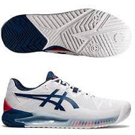ASICS French Net Color Matching GEL-RESOLUTION 8 Tennis Shoes 1041A113-103 Wide Last
