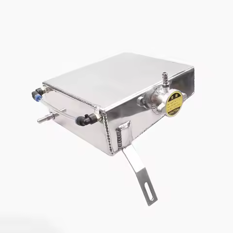 2L Aluminum Coolant Overflow 2Litre Tank for Supra MK III IV 7MGTE 2JZGT Silver