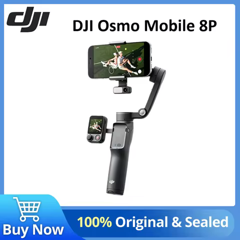 DJI Osmo Mobile 8P Handheld Flagship Gimbal 3 Axis Stabilization Gesture Control Active Track 7.0 Qu