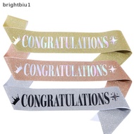 [Bgu] Congratulations Sash For Graduation Class Of 2025 Party Decoration Supplies Favor Glitter Sati