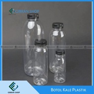 BOTOL KALE PLASTIK BULAT 1000 ml 330 ml 250 ml Isi 12 pcs BOTOL MADU JUS MINUMAN BOBA TEBAL ORIGINAL