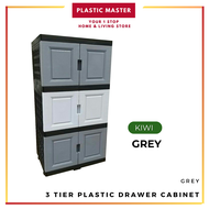 3 Tier Plastic Drawer Cabinet Storage Drawer 3 Tier Storage Cabinet Multipurpose 3 Tier Plastic Cabinet Rack Kitchen Living