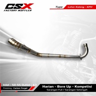 Underbone & Under STEP - Racing Exhaust Pipe - by CSX FACTORY MUFFLER