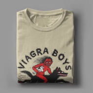 Kemeja-T Lelaki Viagra Lelaki Band Kemeja Tee Kapas Tulen Lucu Lengan Pendek Baju T Kolar Bulat Atas