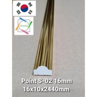 KOREA PVC GOLD WAINSCOTING/Made in KOREA/Black wainscoting/Rose gold wainscoting/wainscoting Emas/Gremag