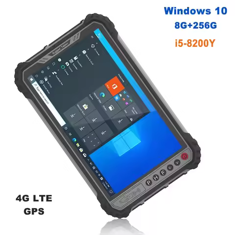 8 Inch Tablet 8GB RAM 512GB ROM Windows 10 Pro Waterproof Rugged Intel Core i5-8200Y Industrial RJ45