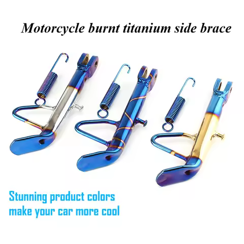 Motorcycle Stainless Steel Side Stand Kickstand Support Holder Foot Bracket for Honda YAMAHA Force15