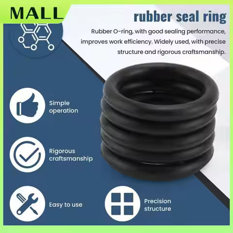 MALL 50 X Nitrile Rubber O Ring Black 11 Mm X 15 Mm X 2 Mm Washer Sealing Bags Rubber Pads