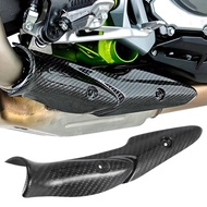 For Z900 2017-2019 Motorcycle Exhaust System Middle Link Pipe Carbon Fiber Heat Shield Cover Guard A