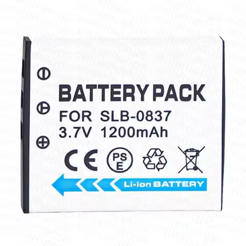 3.7V 1200mAH SLB-0837 battery suitable for Samsung camera i5 i6 L73 L50 L60 NV3 NV5 NV7