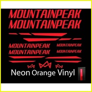 ♞MOUNTAINPEAK FRAME DECALS FOR MTB