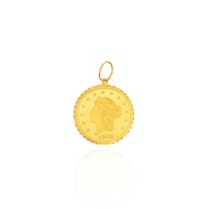 Liberty Gold Coin Pendant in 916 Gold by Ngee Soon Jewellery