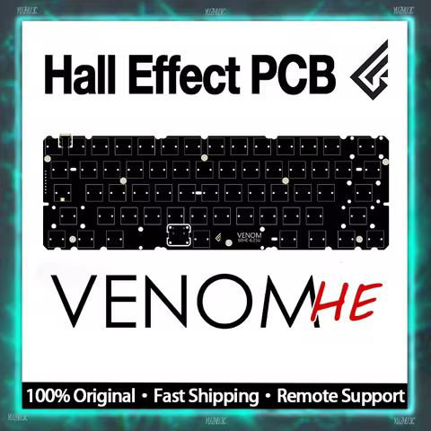 Geonworks Venom 60 HE Gaming Keyboard PCB Support GH60 tofu60 holy60 Shell 0.1mm Rapid Trigger 8000h