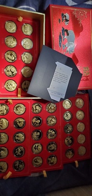 2022年國寶熊貓大全套紀念章 熊貓幣