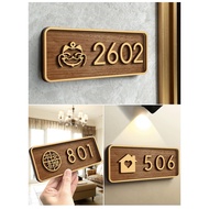 3D 3D Fujia Simplified Digital Number Plate Hdb Unit Number Door Number Signage House Unit Number  D