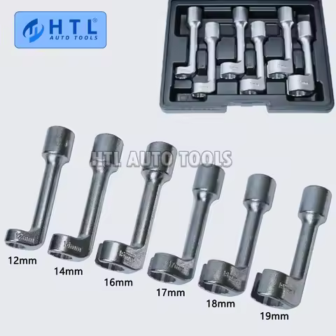 6pcs/set Diesel Fuel Injector Line Injection Socket Wrench Set Fuel Injection Pipe Socket Wrench for