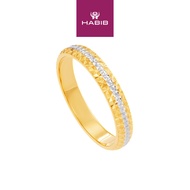 HABIB Oro Italia 916 Yellow and White Gold Ring GR55350724(YW)-BI (22K Gold)