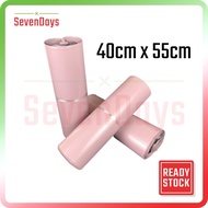 [100 Pcs] Pink Courier Bag Flyers Mailer Packaging Shipping Parcel Plastic Poslaju J&T DHL Ninja Van